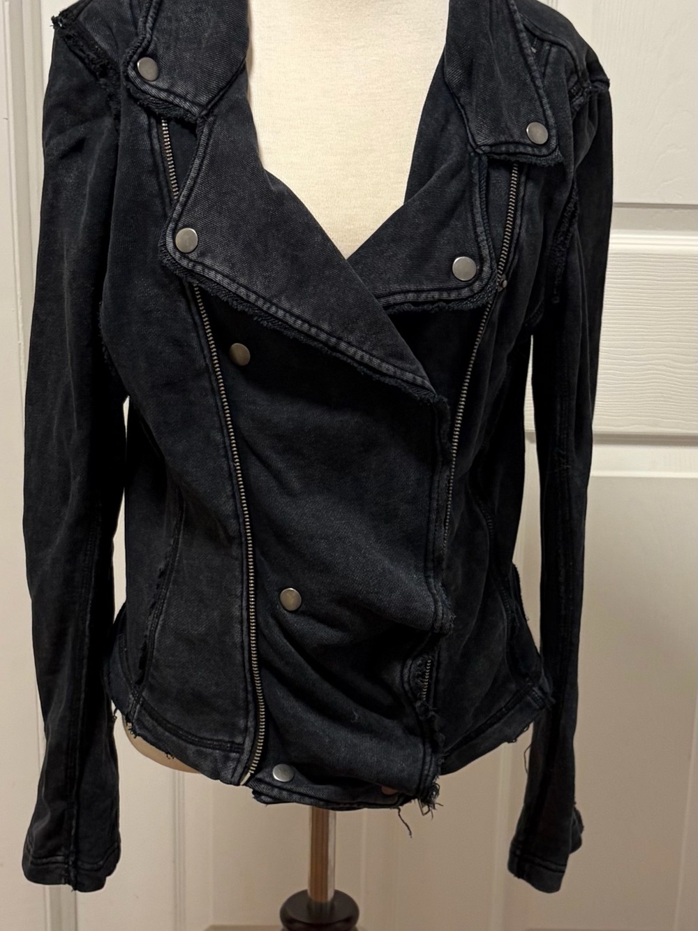 American Rag Black Asymmetrical Moto Jacket